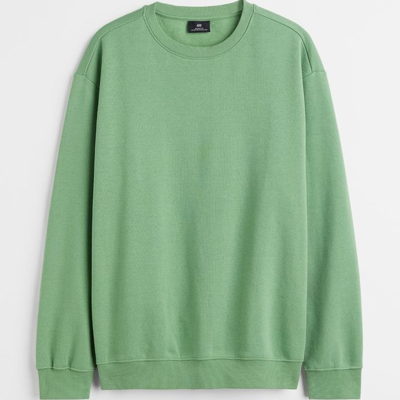 Green Relaxed Fit Sweatshirt - Picture 1 of 2